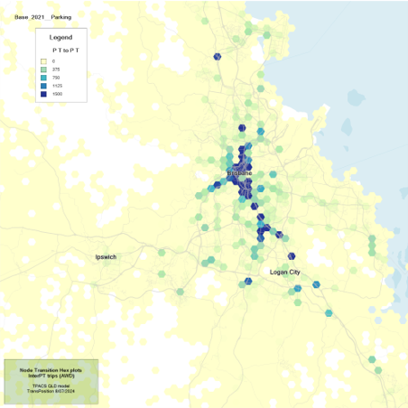 Density of PT Interchanges i.e., how many time people have transitioned from one PT route to another PT route